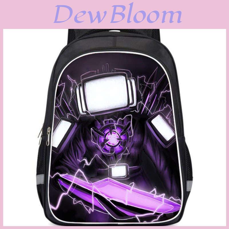 Cartoon Anime Themed Large Capacity Double Layer Backpack For Boys In Oxford Fabric