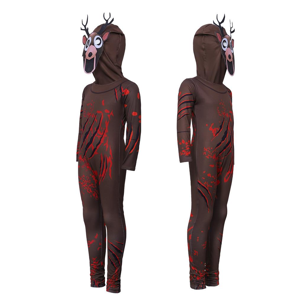 99 Nights In The Forest Deer Costume Owl Cosplay Outfit Halloween Costume for Kid Nightmare Reindeer Christmas Gift