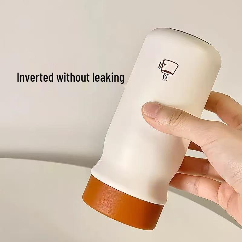 Compact High-Value Stainless Steel Coffee Thermos - Portable Pocket Cup for Students, Boys, and Girls