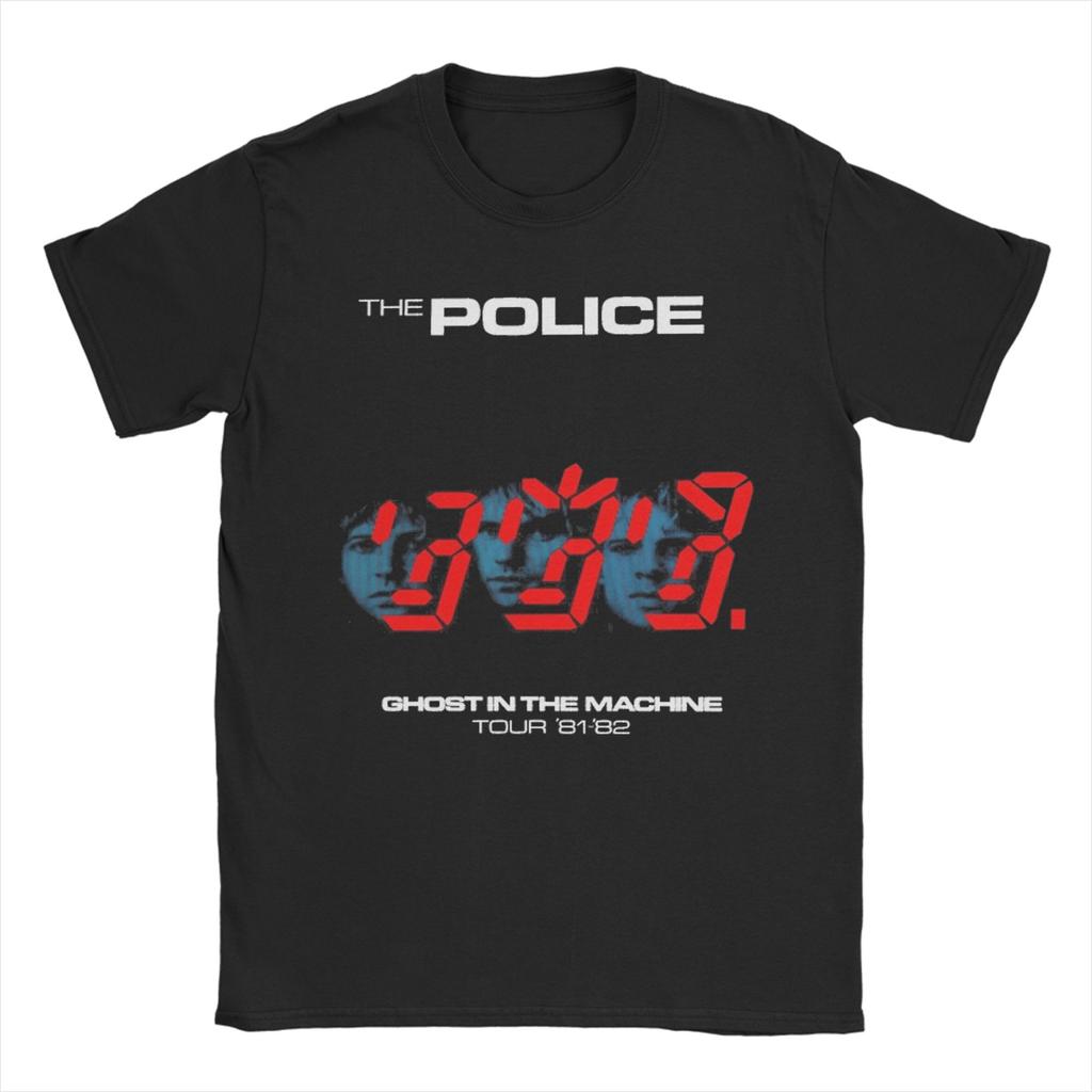 Men Synchronicity  The Police T Shirt  Cotton Clothes Awesome Short Sleeve Round Neck Tees Birthday Present TShirts