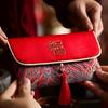 Multiple Patterns New Year's Blessing Bag Tassel Design Brocade Red Envelope  Party Gifts