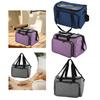 Knitting Tote Bag Crochet Bag Shoulder Bag with Inner Divider Large Portable