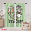 2pcs,2D plane printing Creative Curtains On Transfers for Back Versatile Polyester Fabric (without rod) Decorations Inside Ldeal