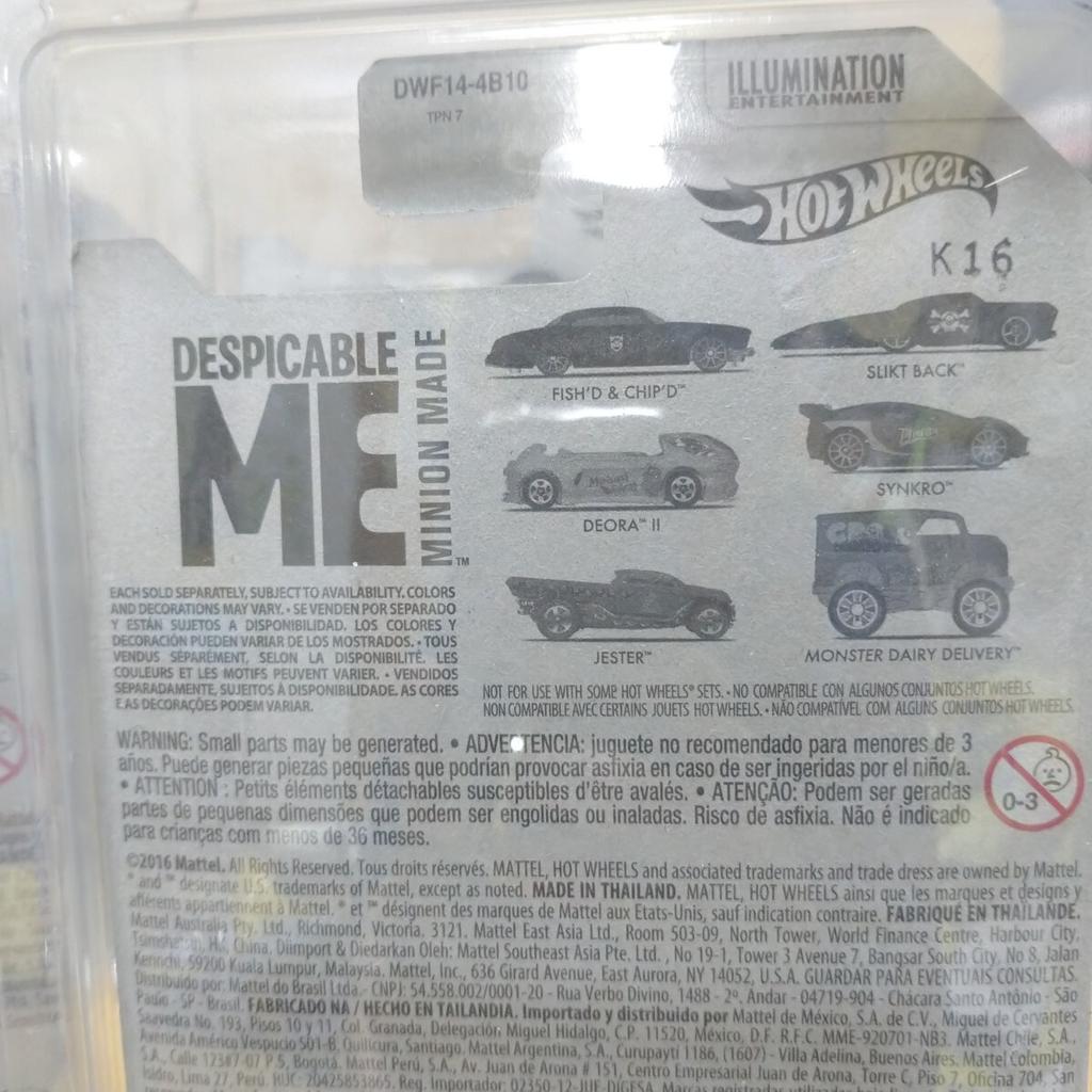 Hot Wheels Minions Minicar Car Protector Collection Car Ornament Decoration Collectible