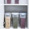 Multipurpose 4L Clear Food Storage Bin With Sealed Lid For Bulk Grains Bean And Kitchen Supplies