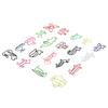 100pcs Paper Clips Colorful Cute Exquisite Mini Metal Paperclips for Party Invitation Cards