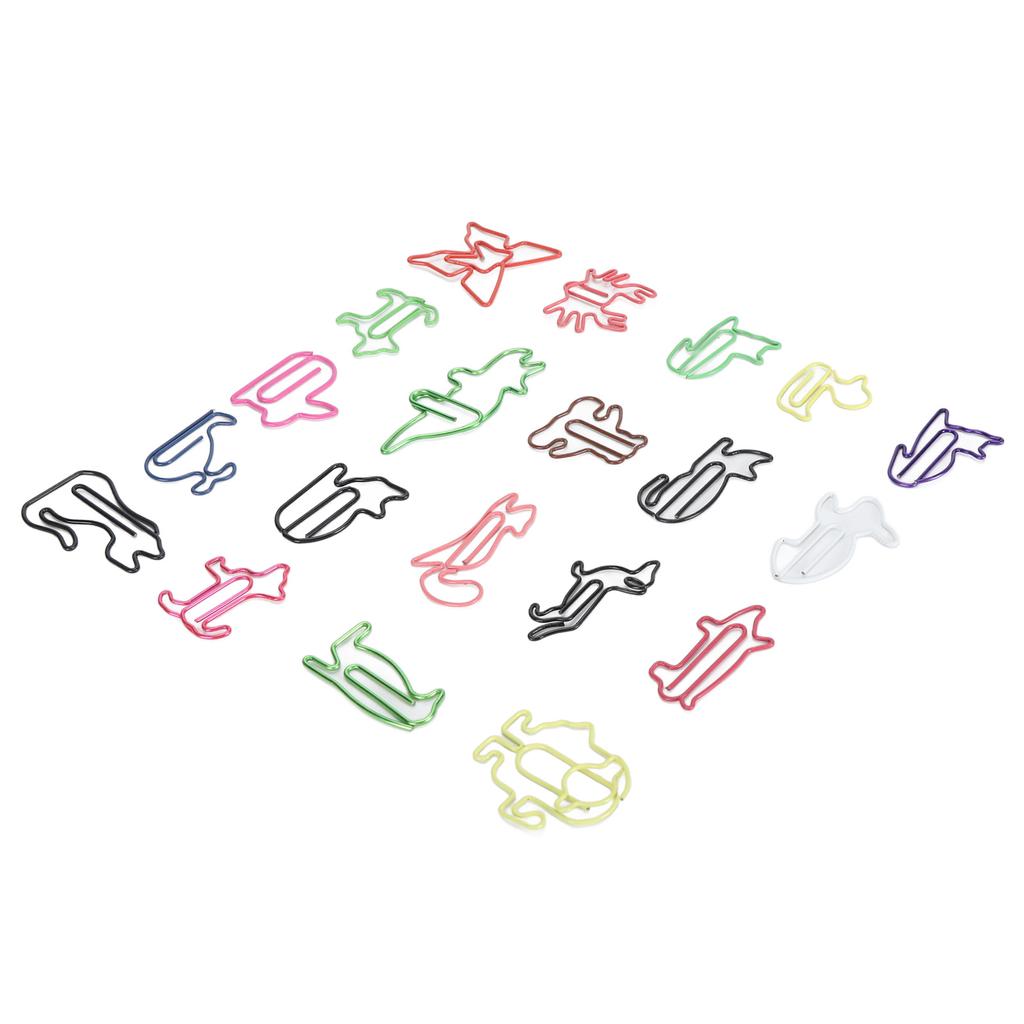 100pcs Paper Clips Colorful Cute Exquisite Mini Metal Paperclips for Party Invitation Cards