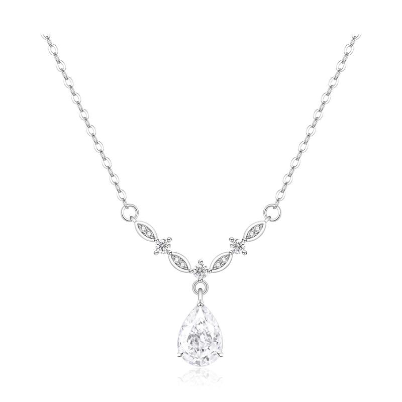 barbie Crystal Necklace [ Crystals* Exploding Mermaid Tears] Whitening Niche Luxury Clavicle Chain, Best Friend Style, Student O-Ba2605010