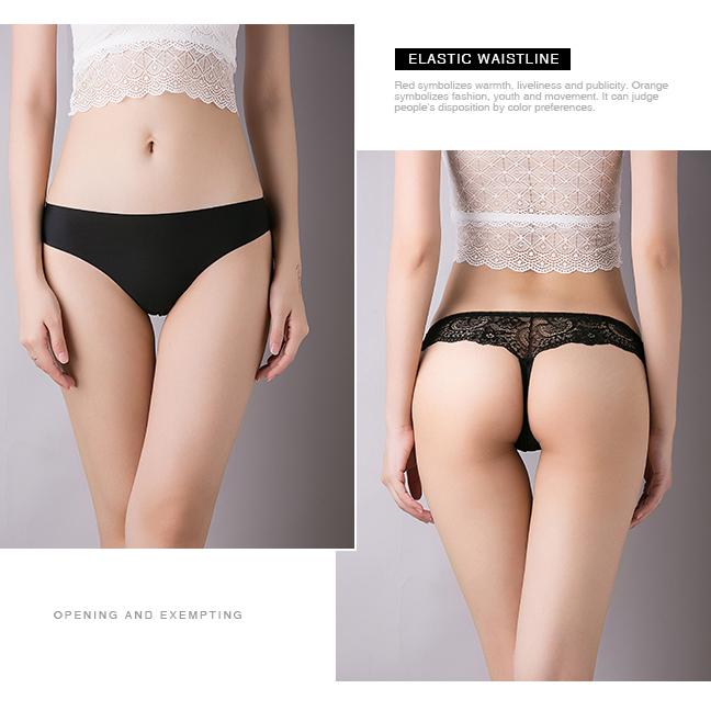 Women Floral Hollow Out Lace Panty Women's Sexy Lace Panties Low-Waist Briefs Sexy Perspective Intimate Female Underpants
