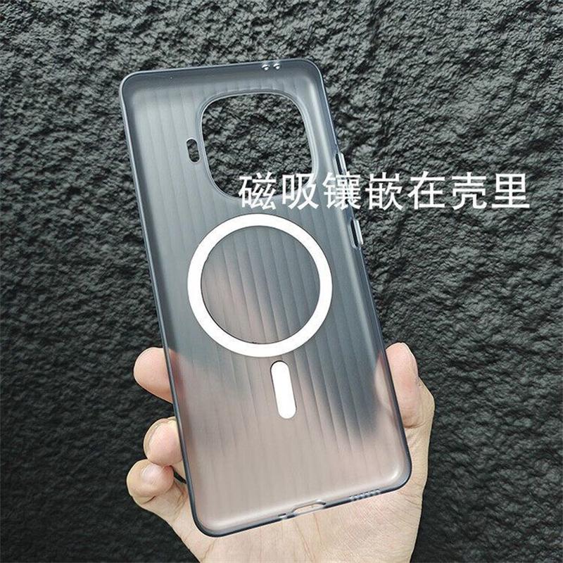 For Vivo IQOO 15R Z11 Turbo Case For MagSafe Magnetic Matte Transparent Luggage Stripe Slim Cover Bumper