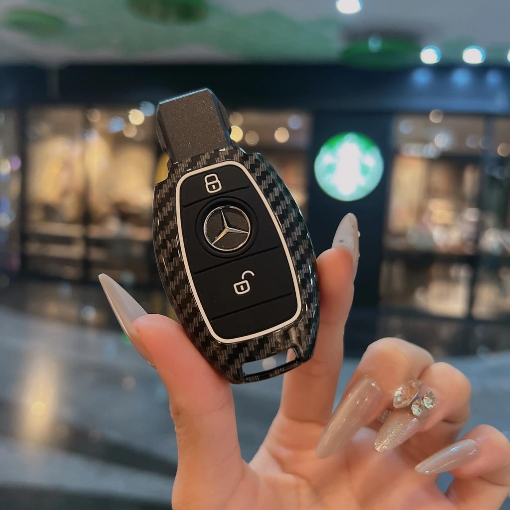 Key Fob Cover For Mercedes Benz A B C E S Class W204 W205 W212 W213 W176 GLC MAYBACH Keyless Soft Case ll1