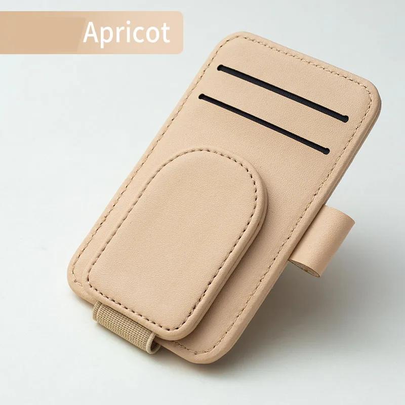 Multifunction Car Sunglasses Holder Sun Visor Glasses Clip Card Ticket Holder Stand Fastener Pen Case Car Accessories