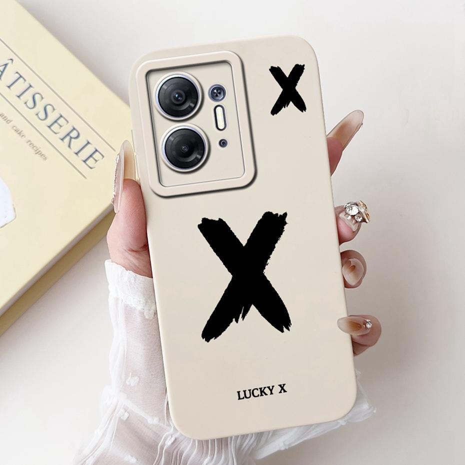 

New Fashion Letter Phone Case For Infinix Hot 30 5G X6832 Soft Silicone Shockproof Cases For Infinix Hot30 5G Covers Bumpers Infinix Hot 30 5G