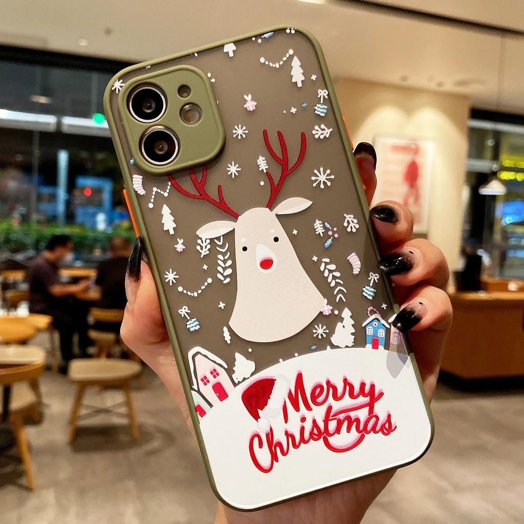 Merry Christmas New Year Phone Case For iPhone 16 15 14 13 12 11 Pro Max Mini X XS 7 8 Plus SE Shockproof Hard Cover Fundas