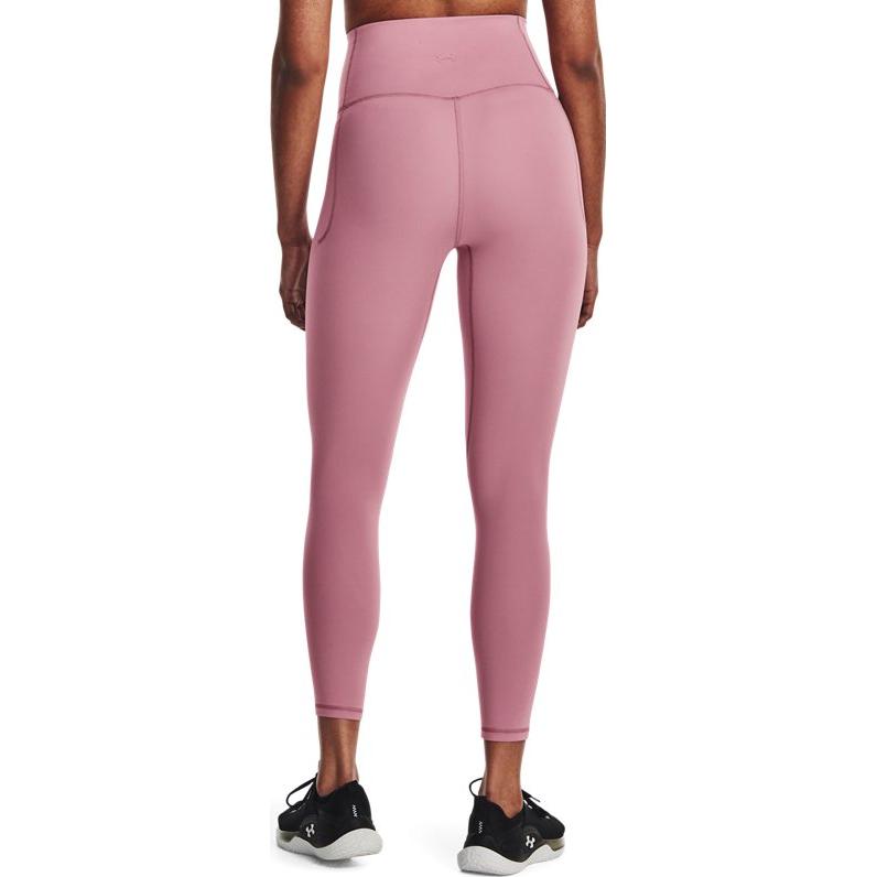 Under Armour Solid Color Ultra High Waist Training Nine-Point Sports Pants Women bottoms Pink 1382535-697
