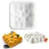 3D Square Cloud Shaped Silicone Cake Mold White Mousse Baking Dessert Pan for Home Kitchen Wholesale
