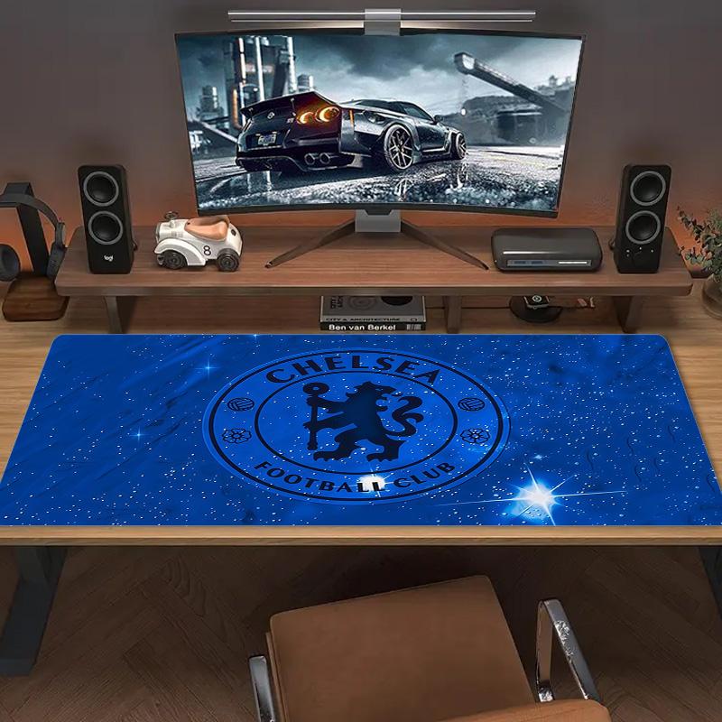 Chelsea Football Club Print Cushion Non-slip Laptop Tablet Big Mousepad XXL Mat Mini PC Playmat With Lock edge