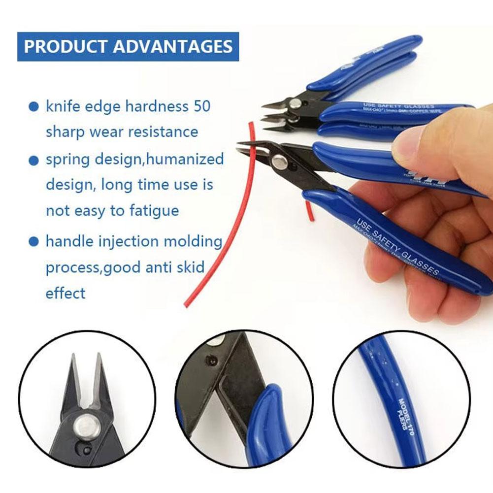 1PCS Bule Flush Side Cutter Clipper Kleště na řezání korálků na šperky Drátěné nástroje Kleště na šperky Sada nářadí a vybavení
