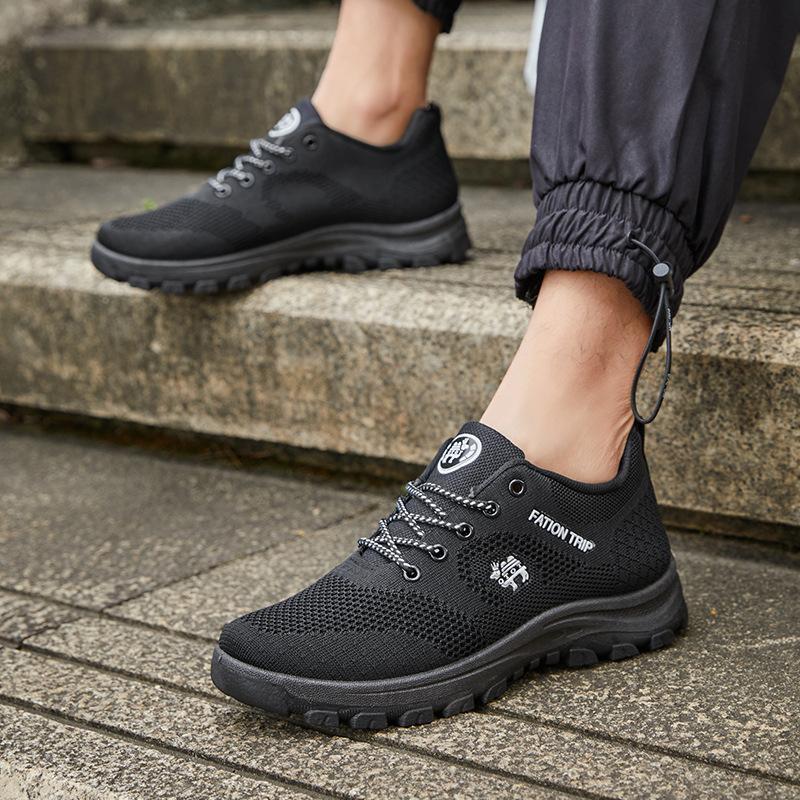 

Men s hiking shoes spring and autumn flying weaving new sports leisure comfortable outdoor travel shoes manufacturers foreign trade men s shoes 39