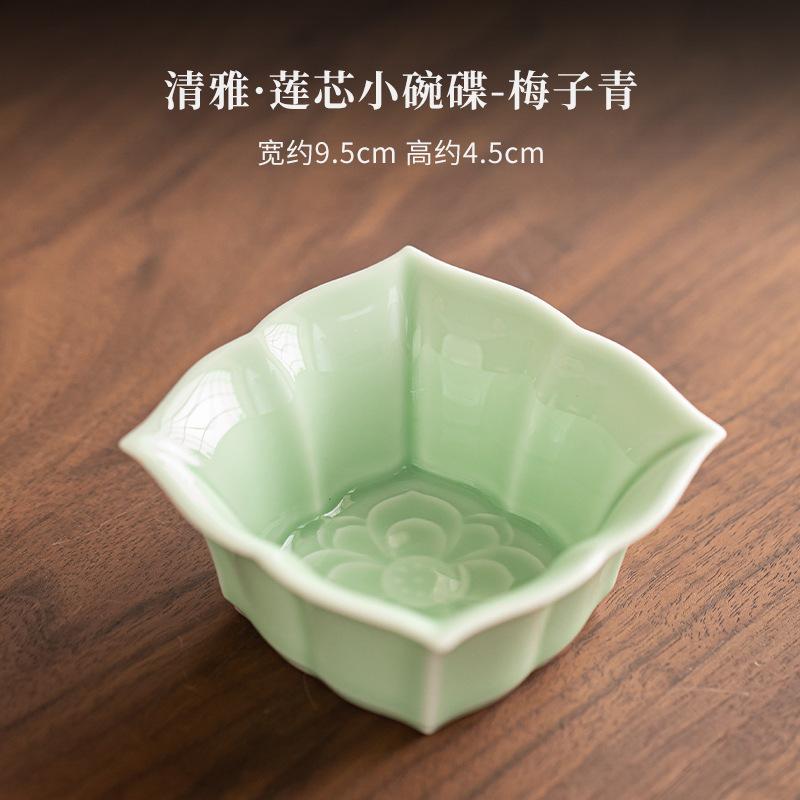 Elegante Lotus-Kern-Quadrat-Obstschalen Japanische Süßspeisenplatte Obstschalen Kuchen-Display-Ständer Serviertablett Cafés Dekoration Handwerk