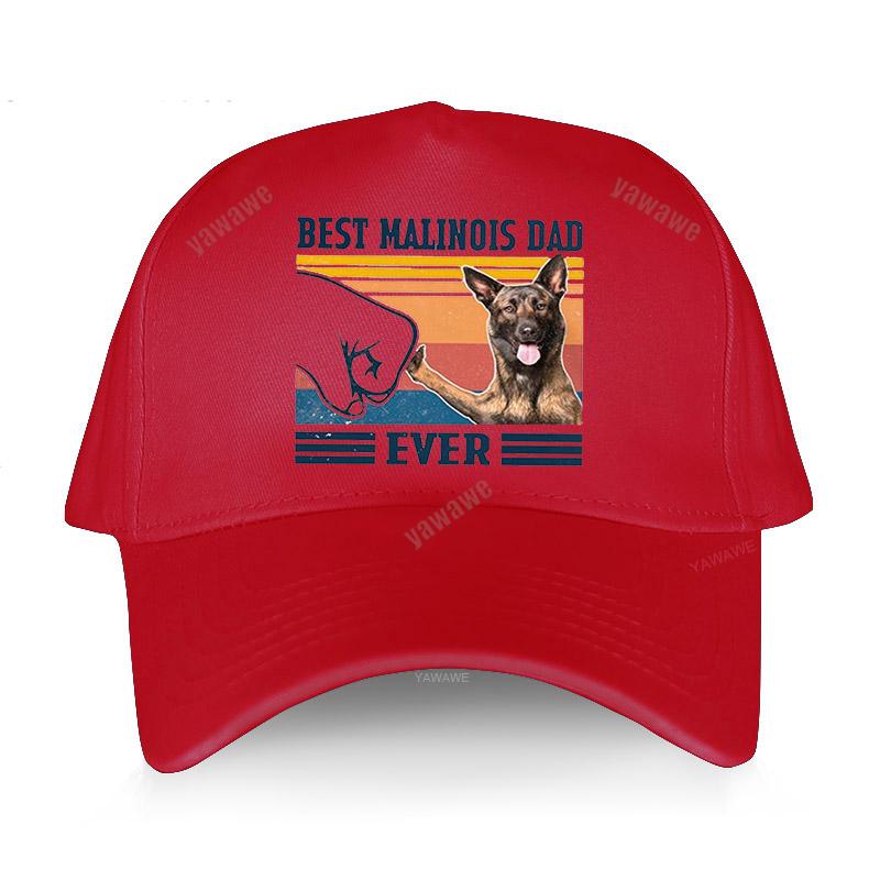 Καλοκαιρινό yawawe ανδρικό καπέλο Καλύτερος Μπαμπάς Μαλινουά Ποτέ Vintage δώρο για την Ημέρα του Πατέρα καπέλα του μπέιζμπολ Αστείο Καπέλο Unisex Βελγικού Ποιμενικού Σκύλου
