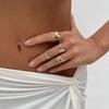 Ocean Style Women's Alloy Ring Set: High-End Fashion with Starfish & Shell Designs