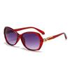 Sonnenbrille mit Kunststoffrahmen Hochwertige Sonnenbrille Kleiner Rahmen Gesichtsreparatur Damen Fremdenhandel Brillen Trend