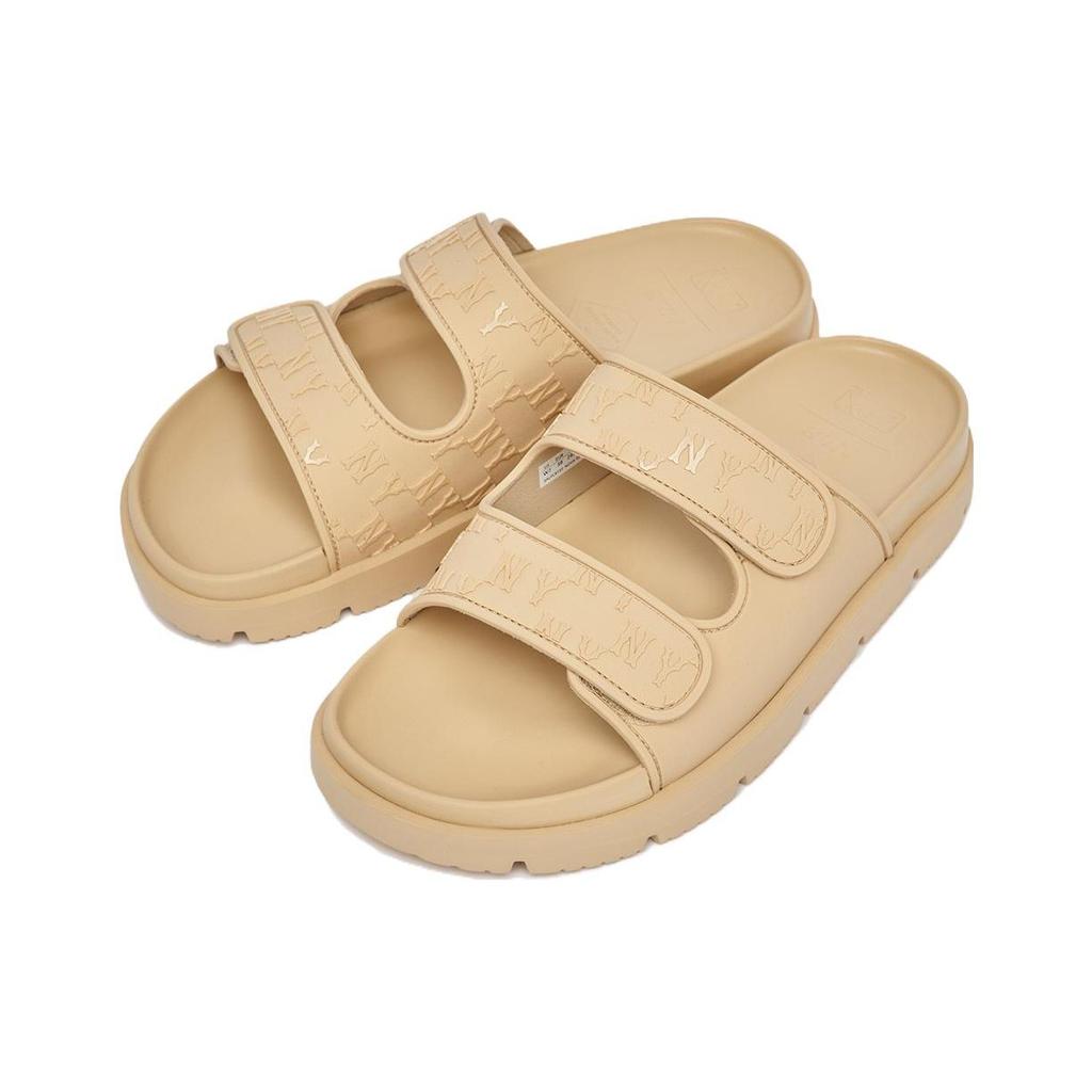 MLB Slipper Chunky Bouncer Non-Slip Durable Slippers Unisex slippers Brown 3ALPCBT33-50SAL