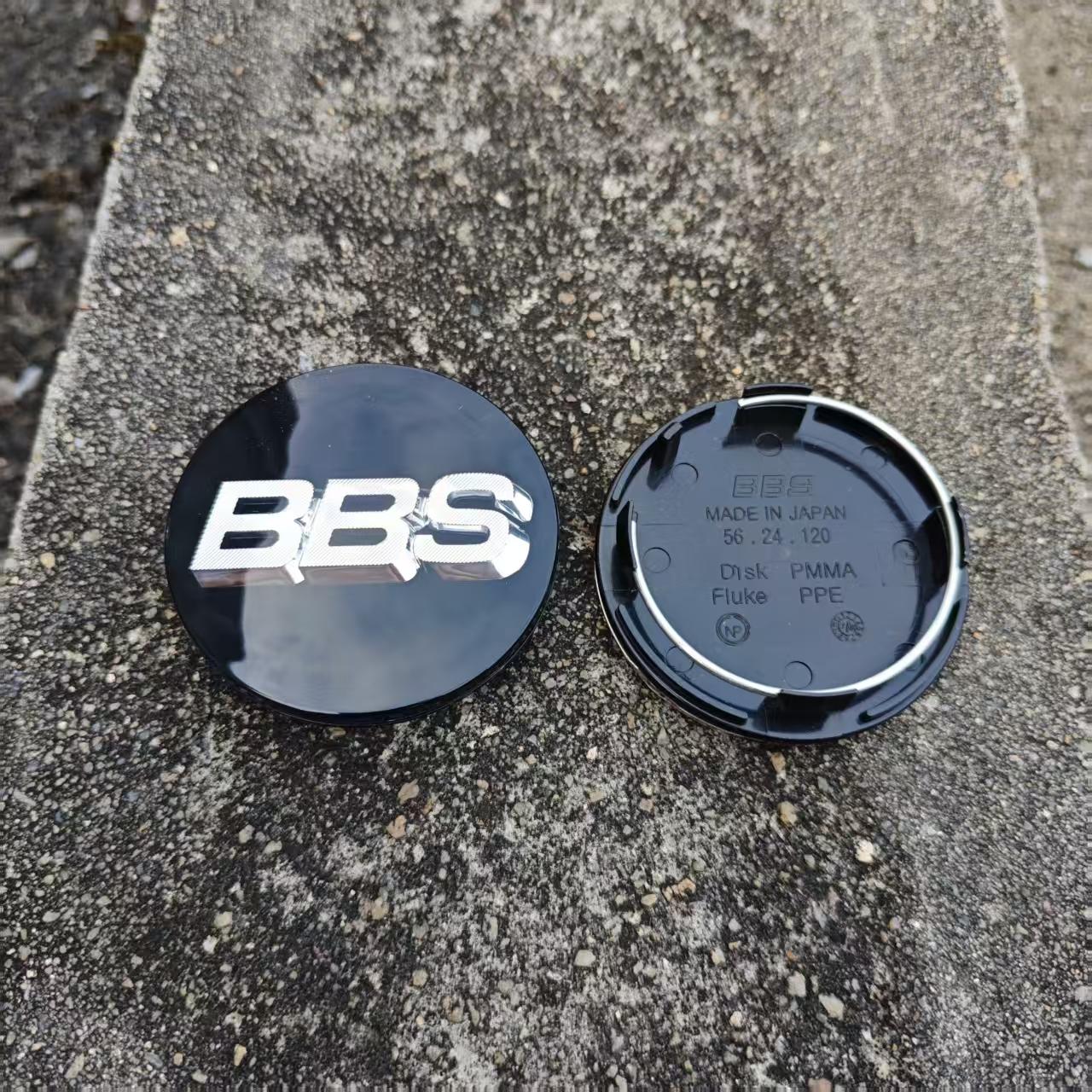 

4pcs 70mm Black Silver BBS Emblem Stickers modified Acrylic wheel hub center cover For BBS 0924030 5624073 5624120 70mm&4PCS