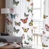 Innen Tüll Vorhänge Schmetterling Farbige Dichte Mädchen Schlafzimmer Exquisite Voile Vorhang Wohnzimmer Küche Chiffon Stoff Vorhänge