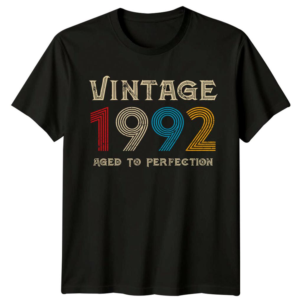 Vintage 1992 Unisexs T Shirt 34th Birthday Gift Aged To Perfection