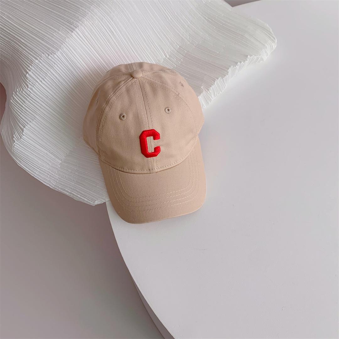 

Осенняя детская кепка, детские бейсболки с корейской вышивкой букв для мальчиков и девочек, дорожные кепки с козырьком и козырьком хаки