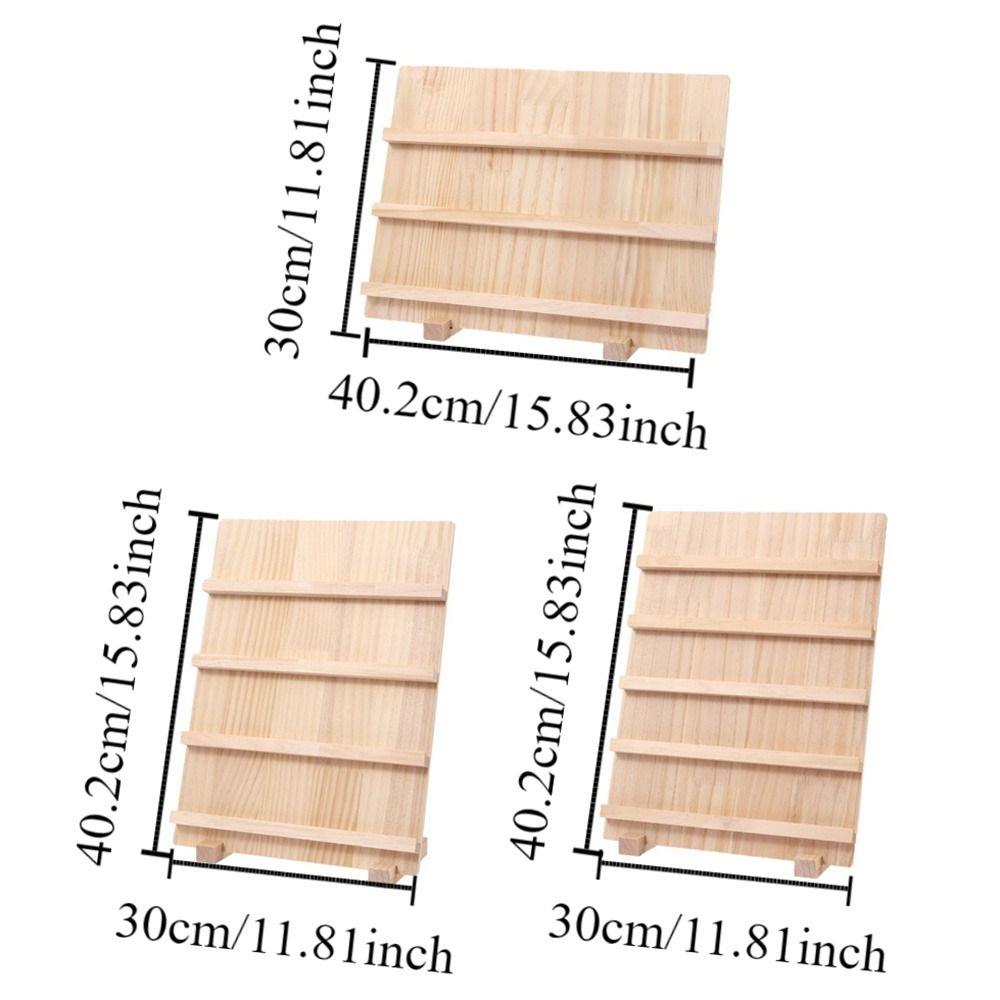 3/4/5 Layer Wooden Nail Art Stand Large-capacity Multi-functional Earring Necklace Display Rack Smooth Space Saving