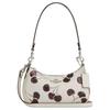 Teri Refined Cow Leather Handbag, Shoulder Bag Mini Women's Silver & Chalk CCZ23-SVCAH