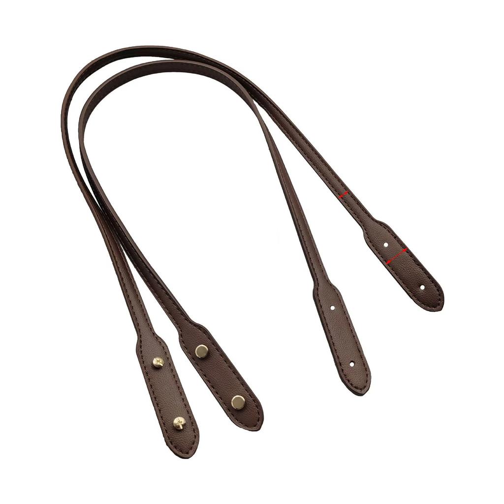 73cm New Bag Straps with Rivets PU Leather Handle Strap Detachable Shoulder Bag Strap Replacement DIY Bag Accessories