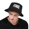 #Swag Bucket Hat Summer  Funny Fisherman Hats For Men Women Foldable Vacation Caps Hawaii Printed Visor Hats