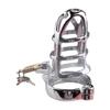 Yousheng Penis Chastity Device Polishing Meticulous Workmanship Stainless Steel Male Chastity Device Belt for Sex