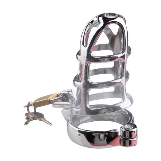 Penis Chastity Device Polishing Meticulous Workmanship Stainless Steel Male Chastity Device Belt for Sex