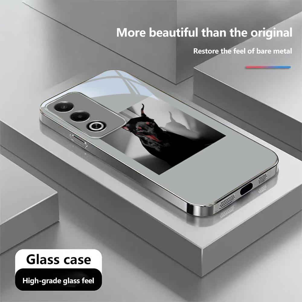 

Чехол для телефона N155 Cute Doberman Pinscher для iPhone 16 Pro Max Samsung S24 S23 Ultra A54 A35 Xiaomi Redmi Note 13 Pro с покрытием из закаленного стекла for iPhone 14 Pro Max