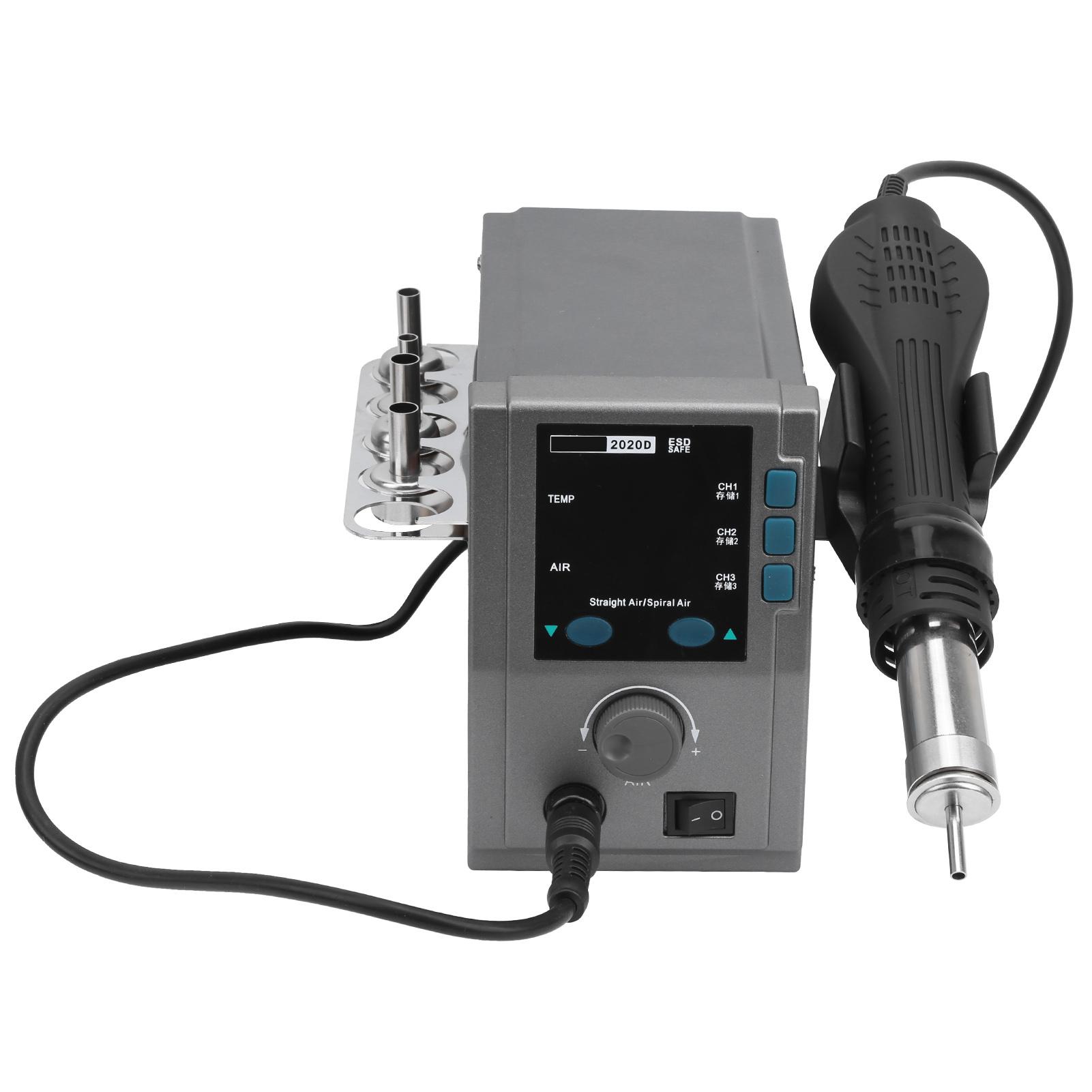 

Станция для распайки термофеном Пластиковый высокомощный бесщеточный вентилятор 2020D 700 Вт 60 Гц