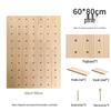 Solid Wood Pegboard Rack: Wall-Mounted & Desktop Storage Display for Entrance Hallway