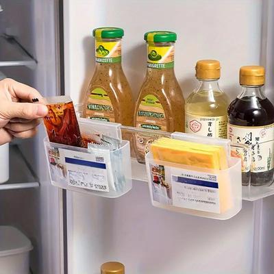 Contenitore per frigorifero, organizer per porta laterale del frigorifero, contenitore per alimenti da cucina e congelatore, custodia per organizer per la casa