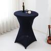 Cocktail Spandex Stretch Elastics Table Cover Square Corner Tablecloth Top Bars Table Cloth for Wedding Banquets