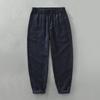 Men's Linen Drawstring Elastic Waist Long Pants - Casual, Loose, Breathable Beachwear