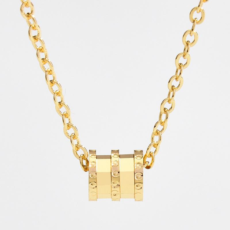 The Same 925 Silver Small Waist Necklace 18K Rose Gold, Light Luxury Cnc Faceted Collarbone Chain