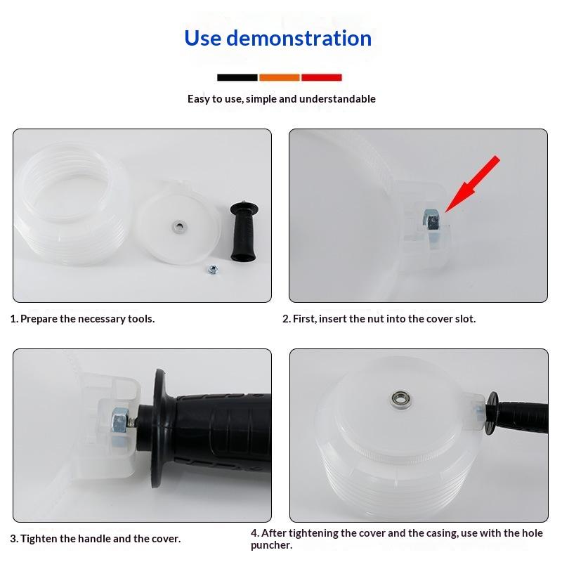 Electric Hammer Drill Dust Collector Cover Dustproof Cover For Hole Opener Hole Saw Drill Bit Hand Tool Accessory