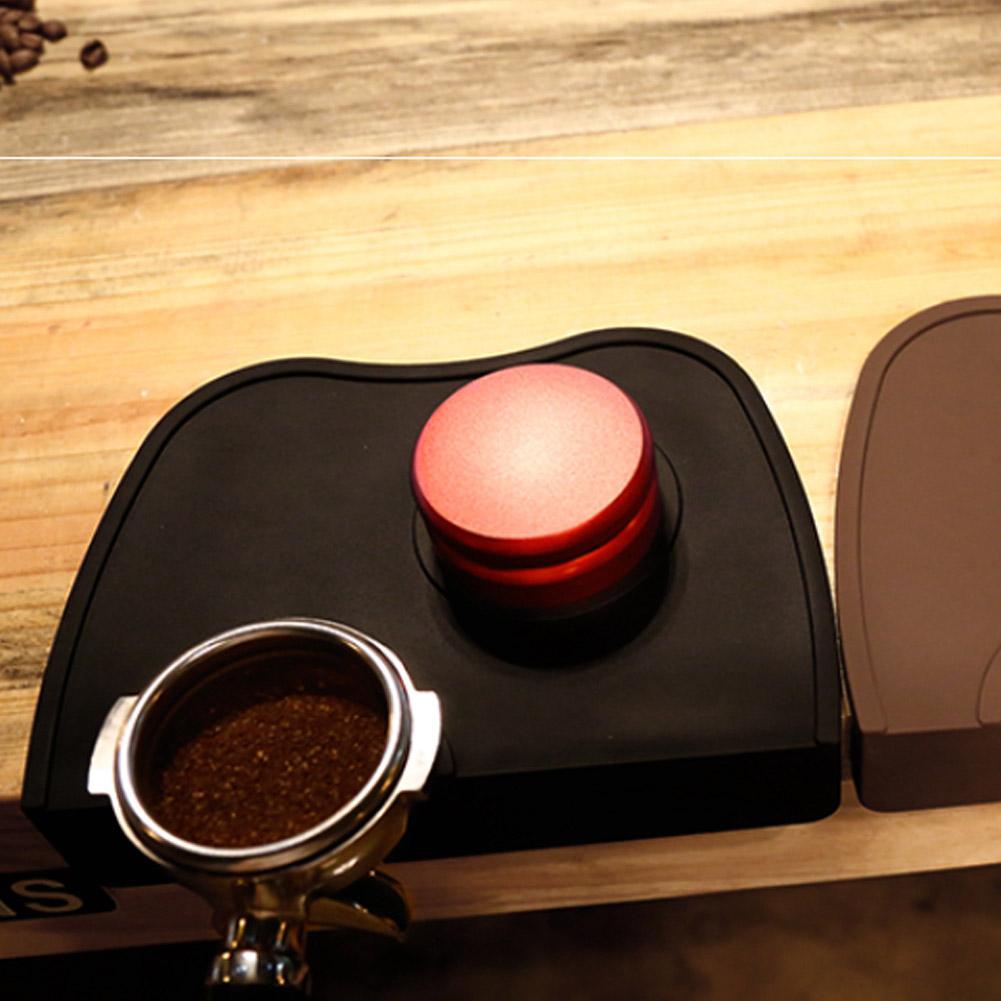 Silicone Non Slip Manual Coffee Tamping Pad Mat Coffee Tamper Holder Accessories Black