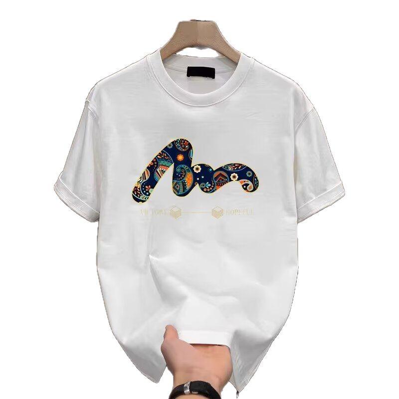 2025 Men's Trendy Pure Cotton Printed Round Neck Short Sleeve T-shirt - Summer Hot Seller