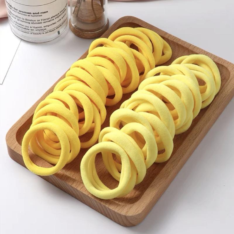 50/100PCS Nylon Elastic Hair Tie 5CM Rubber Band for Women Men Thin Hairbands Ponytail Holder Hair Accessories
