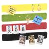 8Pcs/Set Rectangle Felt Cork Board Bar Strips Self-Adhesive Bulletin Board Strip Memo Schedule Photo Display for Wall Decoration